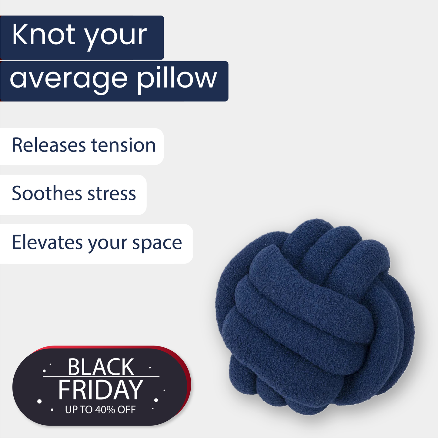 KNOTTED BALL PILLOW