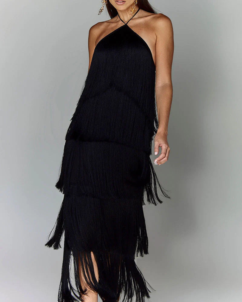 Edina Dress with tassels Mello Luni