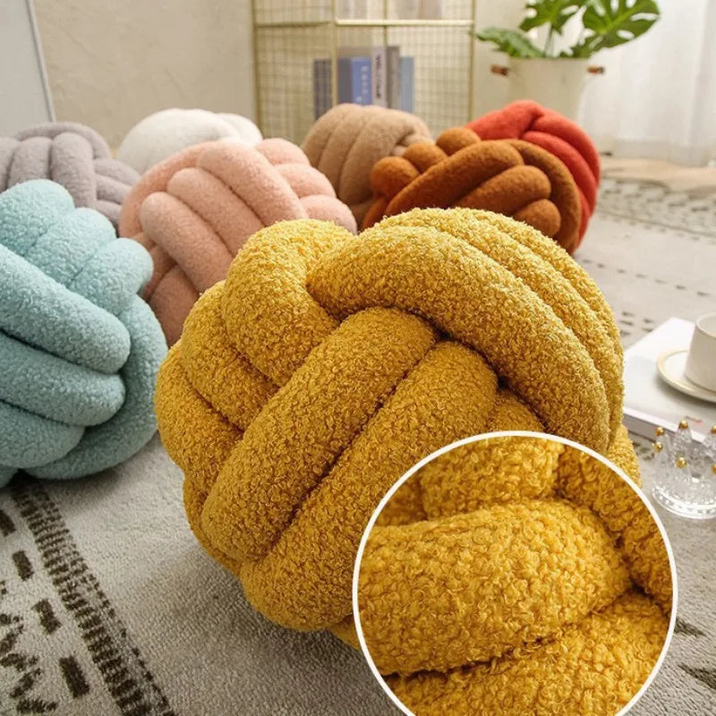 KNOTTED BALL PILLOW